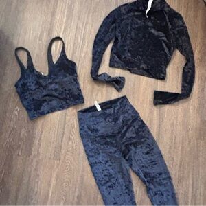 Lululemon Velvet Black Three-Piece Set